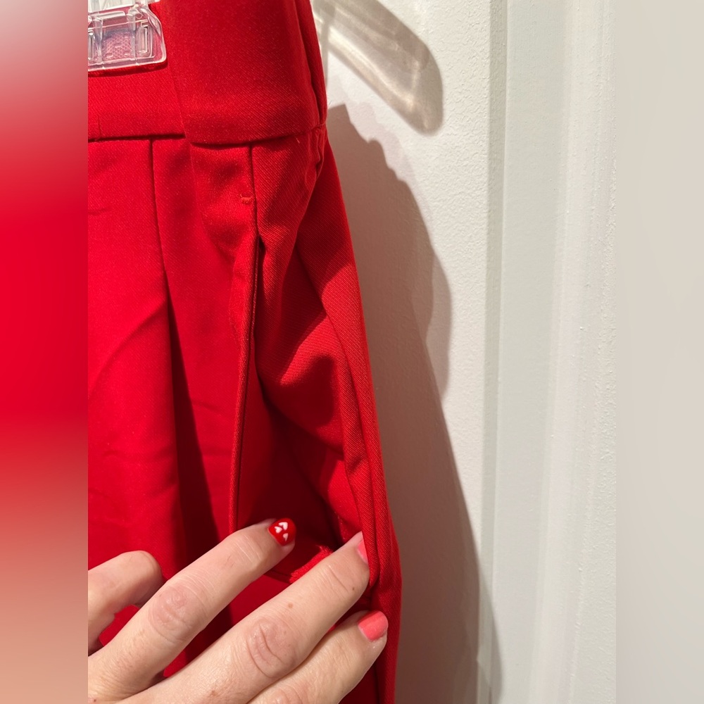 NWT Ann Taylor the Easy Ankle High RiseTapered Pants in Bright Red size L. - Picture 4 of 16